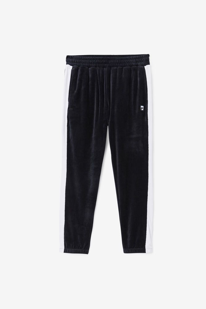 Fila Pants Mens Black Brice Velour - Ireland 72894-XIBC